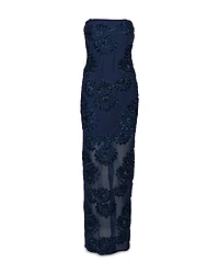 Rotate 3D Mesh Maxi Dress