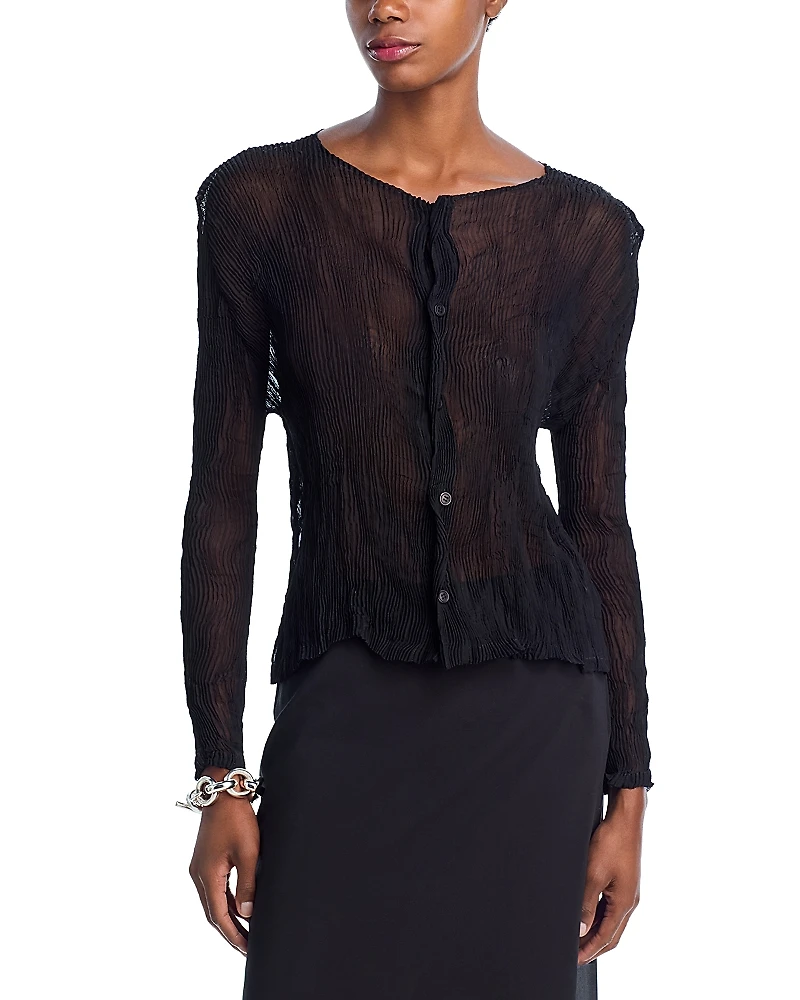 Issey Miyake Chiffon Twist Blouse