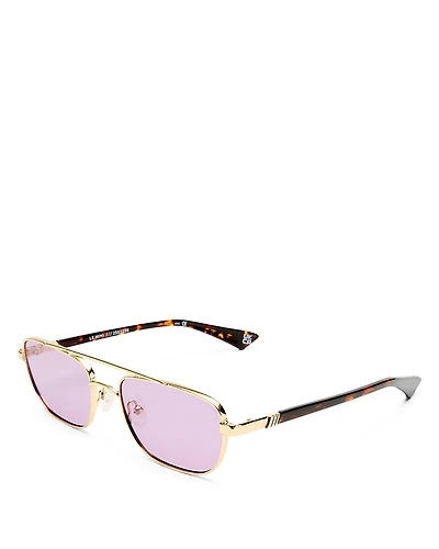 Le Specs Le Mimi Aviator Sunglasses, 57mm