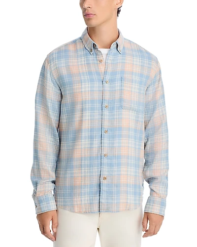 Faherty Regular Fit Button Down Linen Shirt