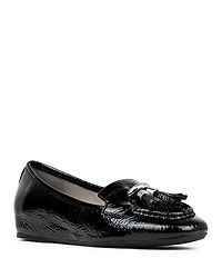 Donald Pliner Women's Loriel Blue Leather Flats