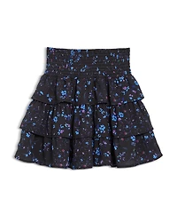 Aqua Girls' Floral Print Ruffled Skirt, Little Kid, Big Kid - Exclusive