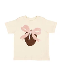 Sweet Wink Girls' Coquette Football Patch Short Sleeve T-Shirt - Little Kid, Big Kid