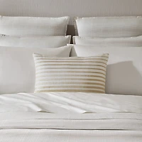 Sferra Orizzonte Embroidered Linen Decorative Pillow, 16 x 22