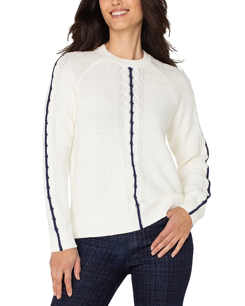 Liverpool Los Angeles Cable Knit Sweater