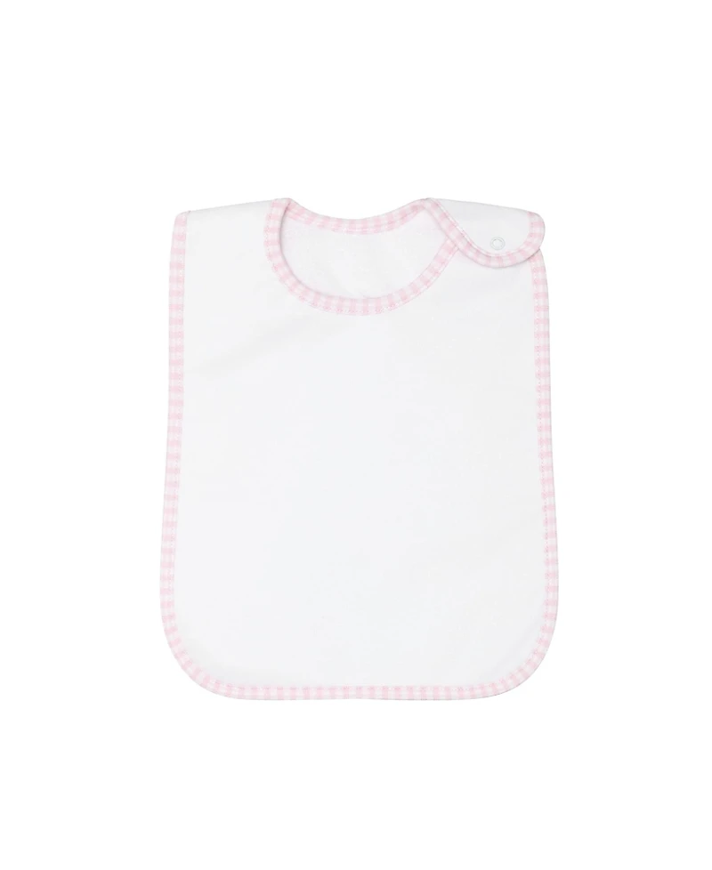 Nellapima Girls' Gingham Print Feeding Bib - Baby