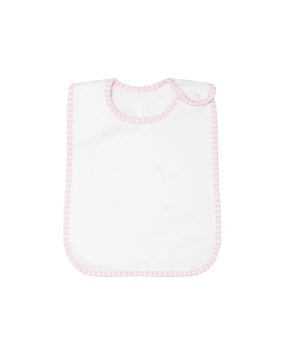 Nellapima Girls' Gingham Print Feeding Bib - Baby