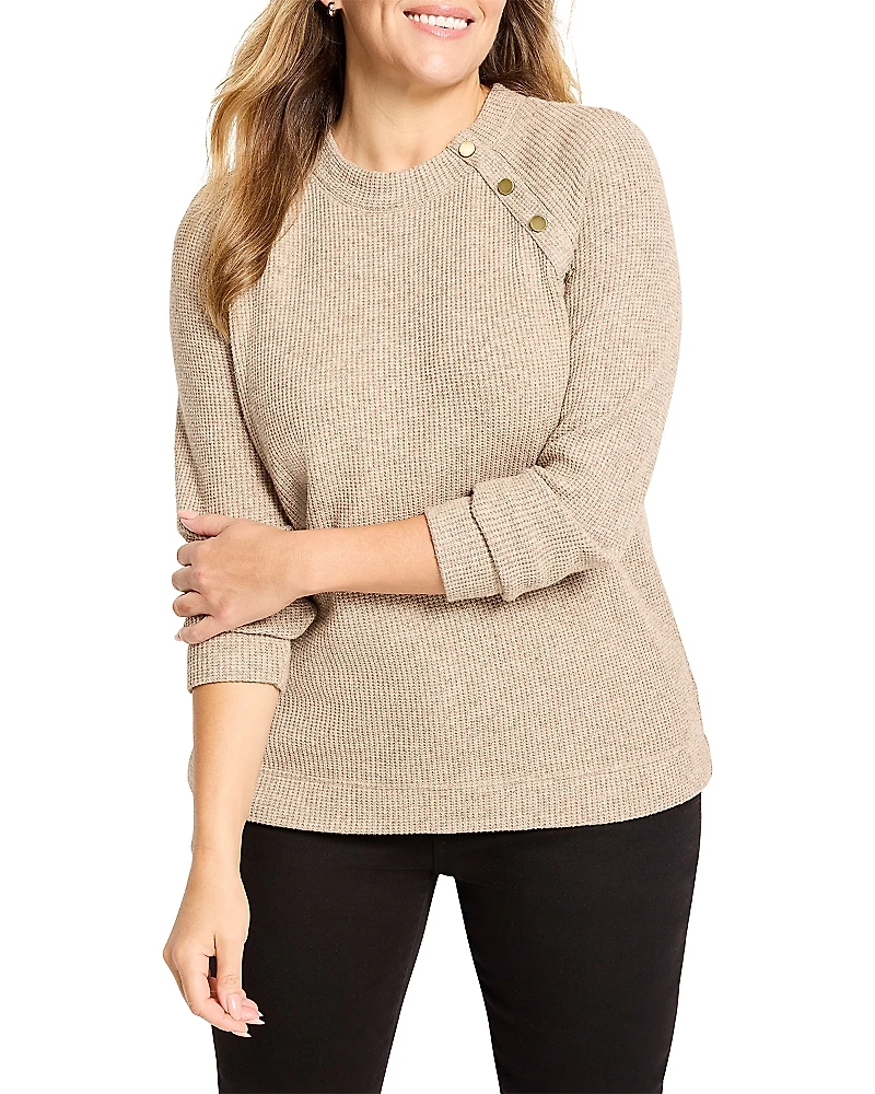 Nic+Zoe Plus Soft Thermal Button Top