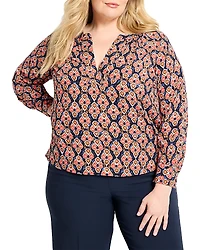 Nic+Zoe Plus Harvest Ikat Top
