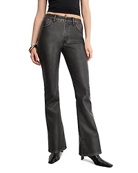 Good American Classic Faux Leather Bootcut Pants
