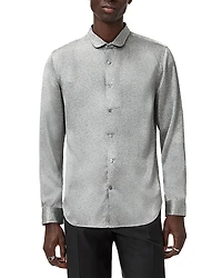 John Varvatos Orchard Button Front Silk Shirt