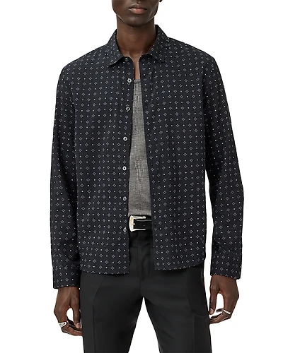 John Varvatos Luca Printed Long Sleeve Shirt