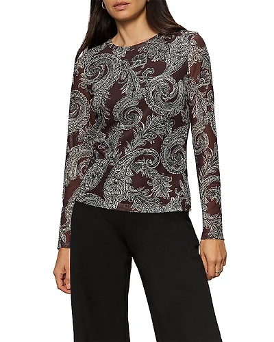 Sanctuary Long Sleeve Mesh Top