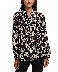 Nydj Printed Pleated Shirt
