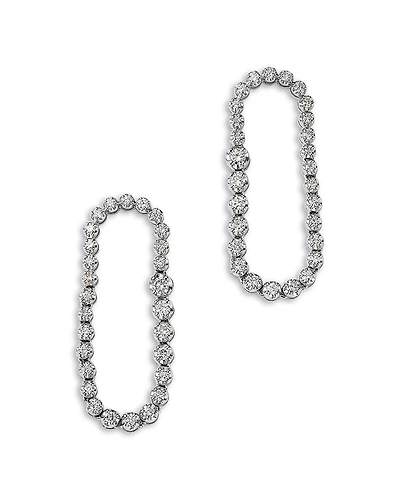 Bloomingdale's Fine Collection Diamond Open Circle Drop Earrings