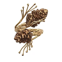 Kim Seybert Gilded Pine Napkin Ring