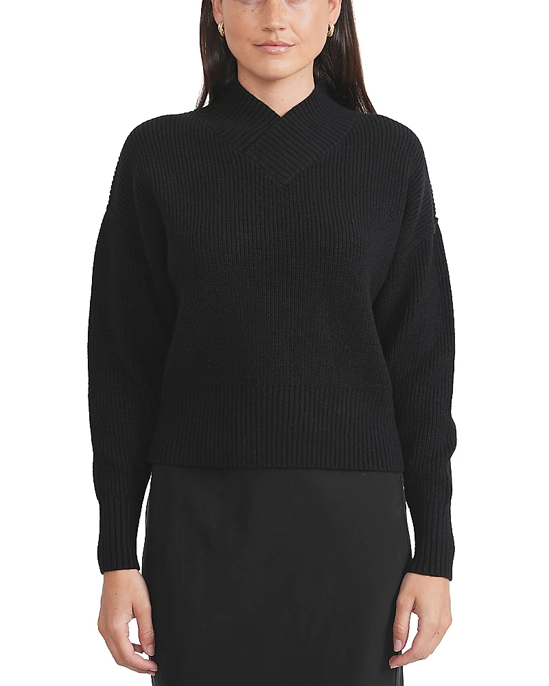 Point Chunky Knit Sweater