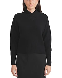 Point Chunky Knit Sweater