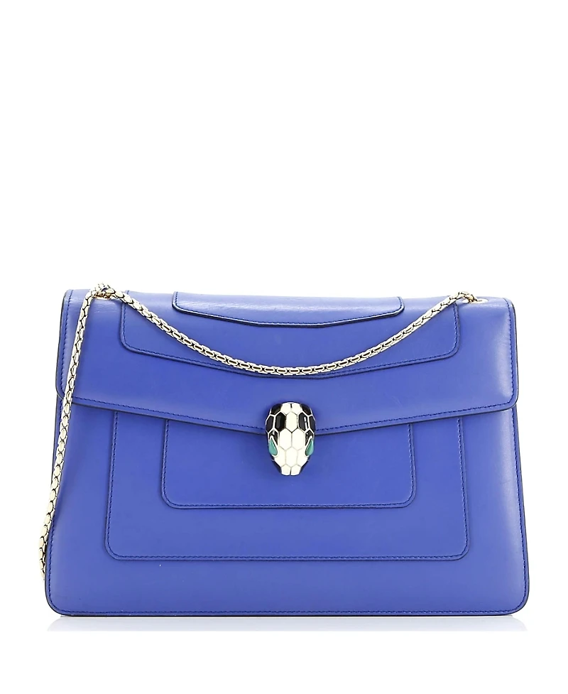 Pre-Owned Bvlgari Medium Serpenti Forever Shoulder Bag Leather