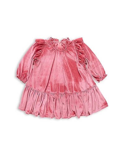 Pink Chicken Girls' Harper Velour Dress