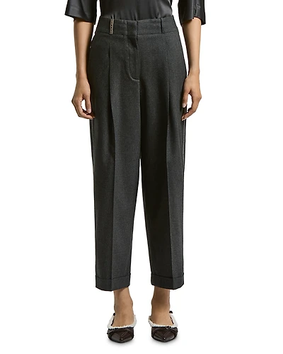 Peserico Cropped Cuffed Trousers