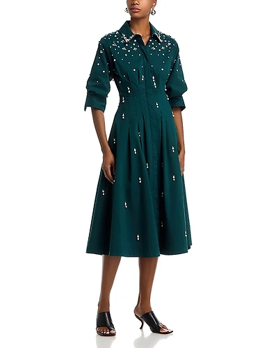 Simkhai Jazz Embellished Shirt Dress