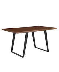 Modway Viggo 60 Live Edge Acacia Wood Acacia Wood Dining Table