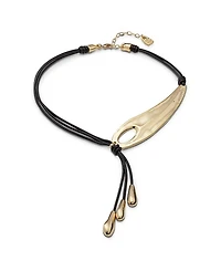 UNOde50 Fringed Leather Whip Necklace