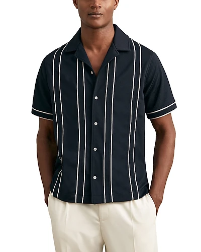Reiss Button Front Camp Shirt