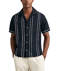 Reiss Button Front Camp Shirt