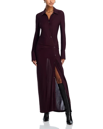 Helmut Lang Twisted Maxi Shirtdress