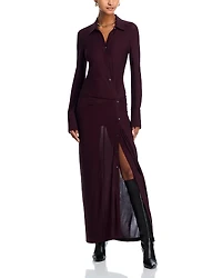 Helmut Lang Twisted Maxi Shirtdress