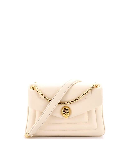 Pre-Owned Bvlgari Small Serpenti Reverse Shoulder Bag Leather