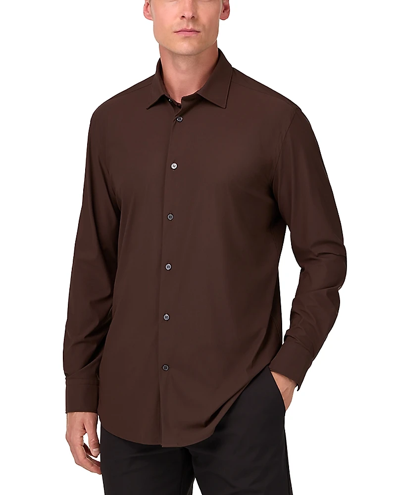 Boggi Milano Slim Fit Stretch Nylon Shirt