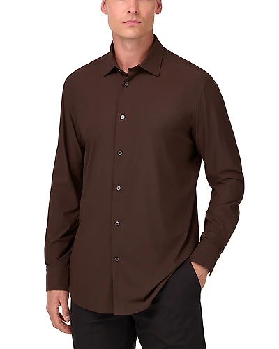 Boggi Milano Slim Fit Stretch Nylon Shirt