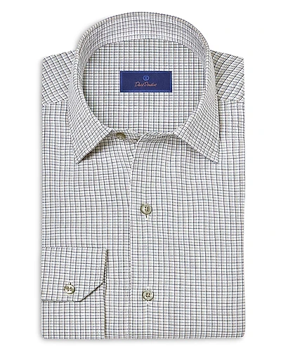 David Donahue Cashmere Blend Micro Check Sport Shirt
