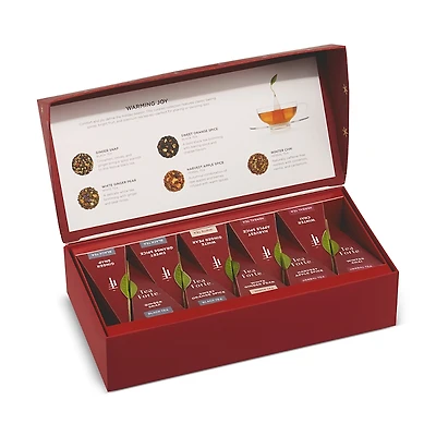 Tea Forte Warming Joy Petite Presentation Box, 10 Pyramid infusers