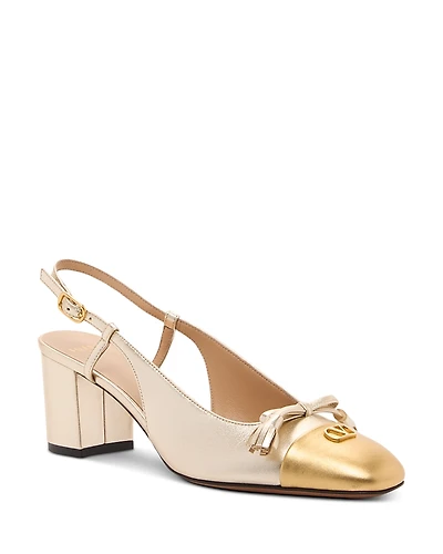 Valentino Garavani Women's Vlogo Valet Du Roi Slingback Pumps