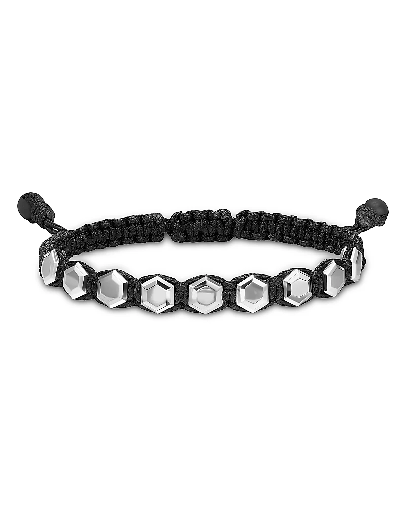 Men's Faceted Woven Bracelet
