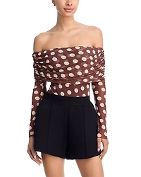 Afrm Maxine Mesh Bodysuit