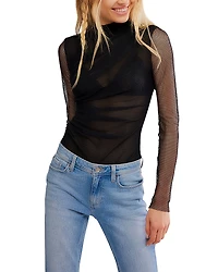 Free People On My Way Mesh Bodysuit