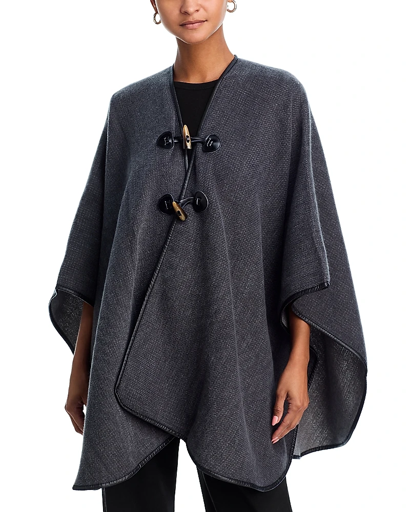 Aqua Woven Reversible Ruana - Exclusive