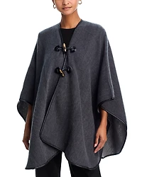 Aqua Woven Reversible Ruana - Exclusive