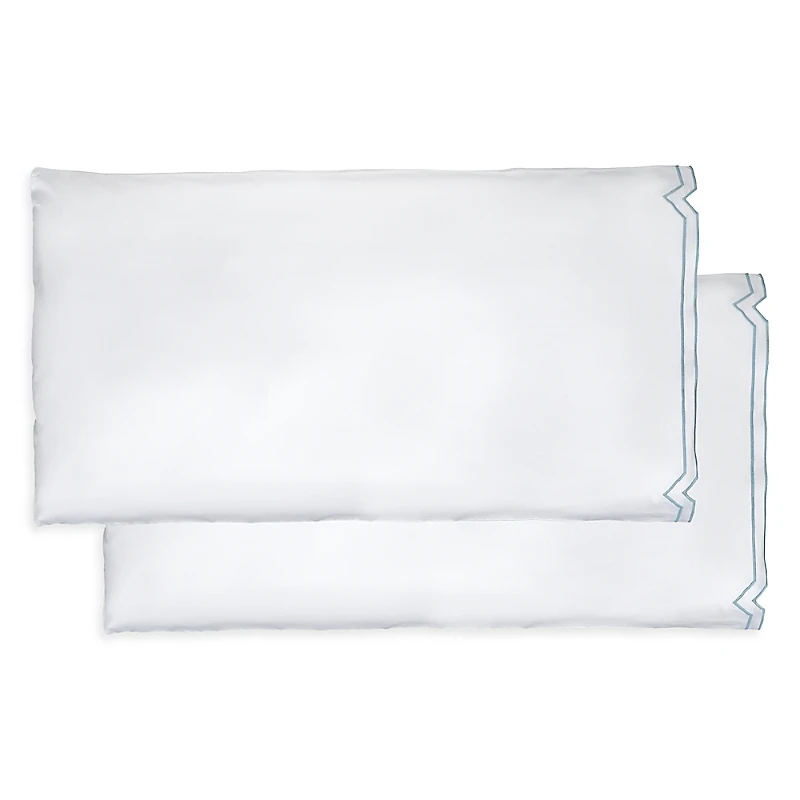 Dea Luxury Linens Artemide Embroidery King Pillowcase, Pair