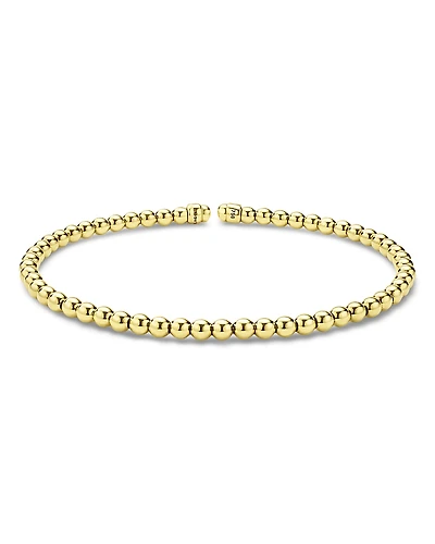 Lagos 18K Yellow Gold Caviar Gold Bead Flex Bangle Bracelet