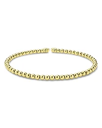 Lagos 18K Yellow Gold Caviar Gold Bead Flex Bangle Bracelet