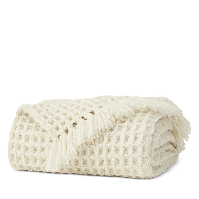 Boll & Branch Grand Waffle Merino Wool Throw Blanket