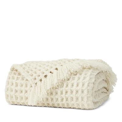 Boll & Branch Grand Waffle Merino Wool Throw Blanket