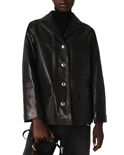 Maje Voya Leather Jacket