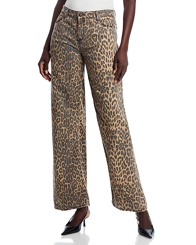Kobi Halperin Joan Leopard Print Jeans